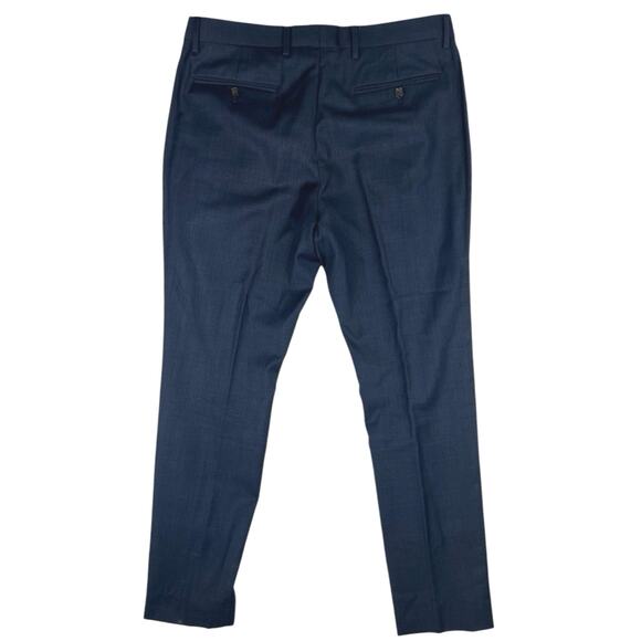 Banana Republic Men's Navy Blue Tailored Slim Fit Chino Trousers Pants 32X30 - Picture 2 of 5